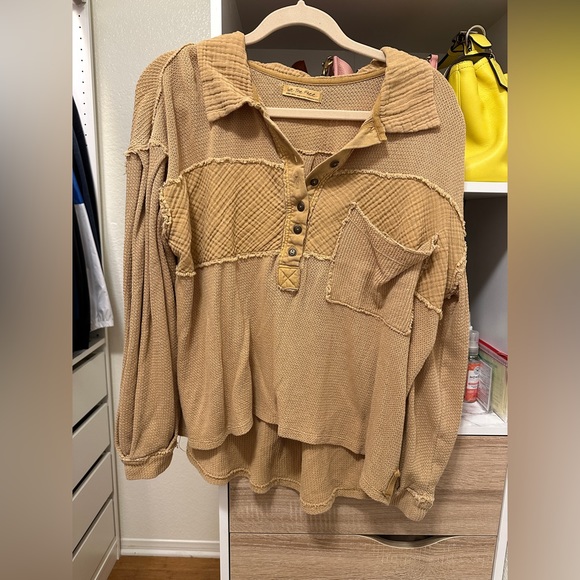 We the free oversized polo top free people - Picture 2 of 8